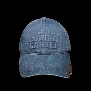 Beyoncé Cowboy Carter Tour Distressed Denim Hat – Limited Edition Merch